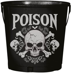 Halloween Emmer Poison Skulls Metaal - 19x23cm