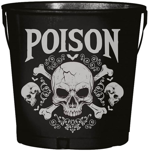 Halloween Emmer Poison Skulls Metaal - 19x23cm