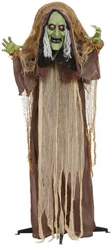 Halloween Decoratie Gebochelde Heks - 145cm