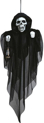 Halloween Hangdecoratie Skelet met Lantaarn - 50cm