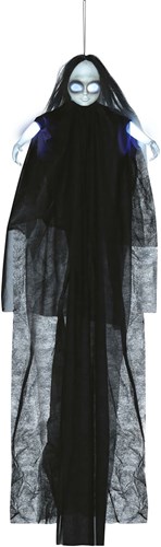 Hangdeco Scary Meisje met Licht + Geluid - 130cm
