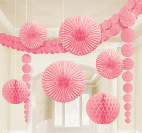 Decoratie Kit Roze Met Print (9st)