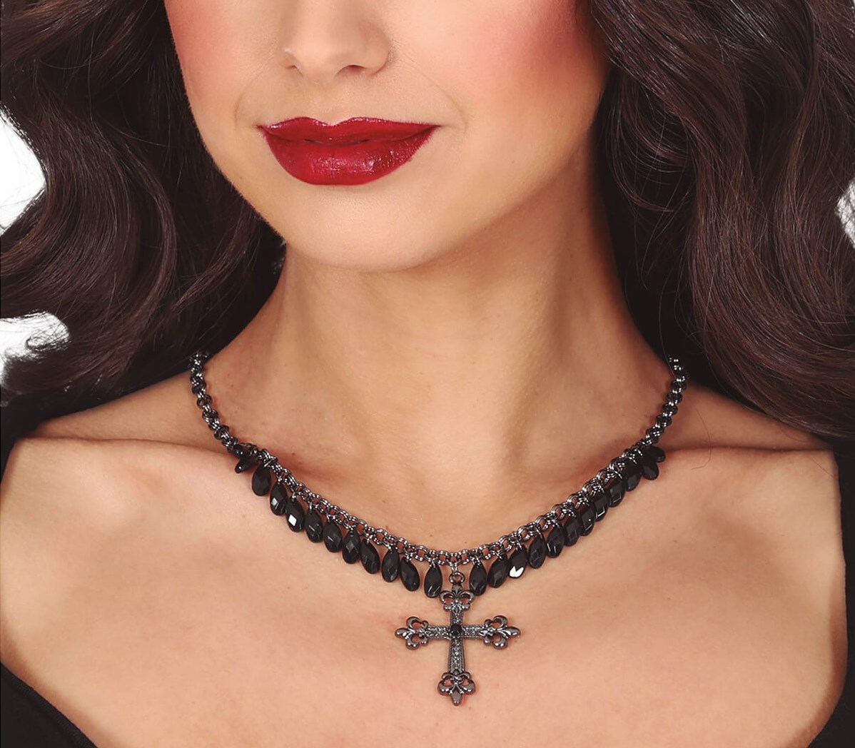 Gothic Harnas Met Ronde Ring En Kettingen main image 1