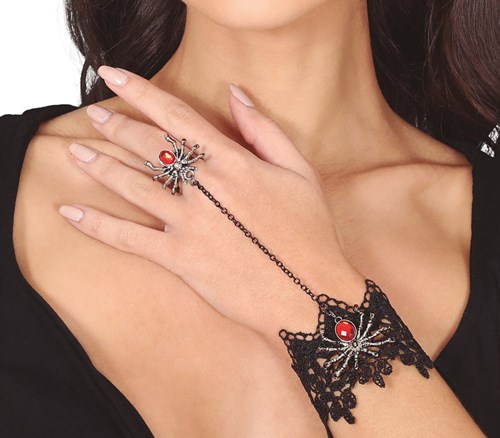 Kanten Halloween Armband Spin met Ring
