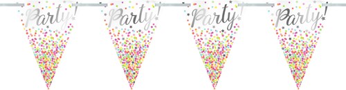 Vlaggenlijn Party Confetti Luxe 6mtr.