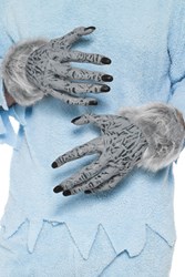 Weerwolf Handschoenen Grijs voor volwassenen