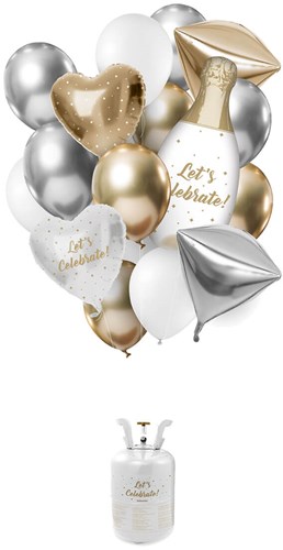 Helium Tank Set Bruiloft - Wedding (19 delig)