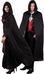 Cape met Capuchon 180cm Zwart 