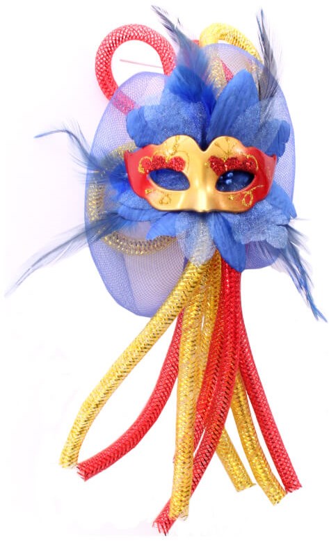 Broche Venice Blauw/Geel/Rood 