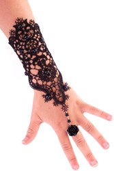 Armband Met Ring Kant Zwart