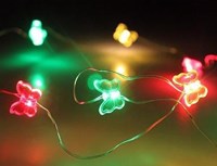 LED-Verlichting Snoer Rood-Geel-Groen Vlinders