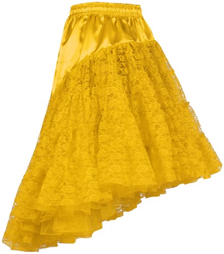 Petticoat met Kant Luxe Geel