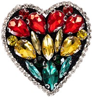 Hartjes Broche Rood-Geel-Groen