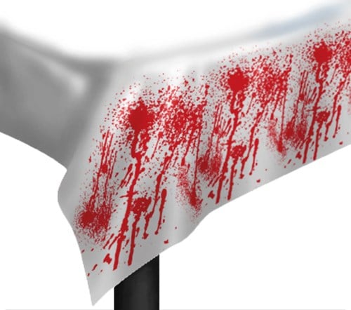 Halloween Tafelkleed Bloody Hands - 137x277cm