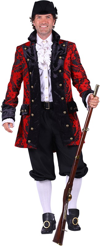 Carnavalsjas Royale Rood-Zwart voor heren-2