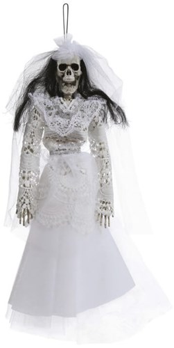 Halloween Hangdeco Bruid Skelet - 40cm