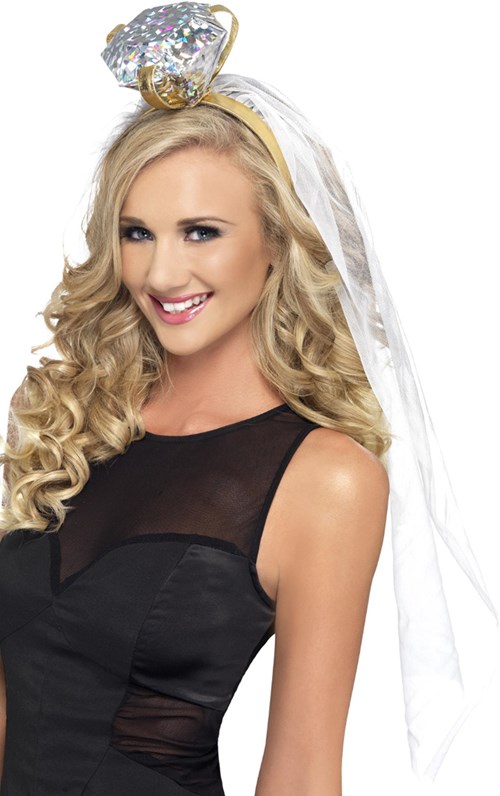 Diadeem Bruidssluier met Diamanten Ring