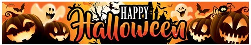 Halloween Banner Happy Halloween - 290x50cm