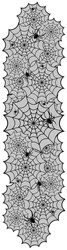 Halloween Tafelloper Spinnen - 183x45cm