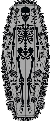 Halloween Tafelloper Skelet- 183x60cm