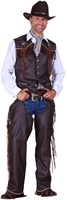 Heren Cowboyvest Bruin Luxe -2