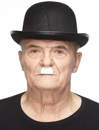 Charlie Chaplin Snor Wit