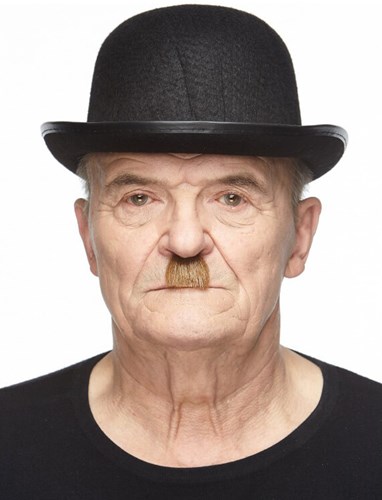 Charlie Chaplin Snor Kastanjebruin