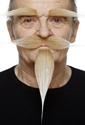 Set Michel Blond - Snor, Wenkbrauwen en Sik