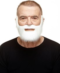 Baard en Snor Fabian Luxe Wit