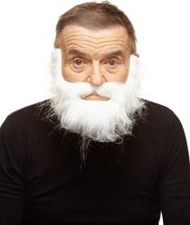 Baard en Snor Onno Luxe Wit