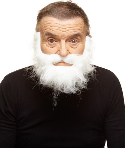 Baard en Snor Onno Luxe Wit