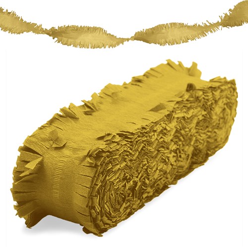 Crepeguirlande Goud Brandveilig (24m)