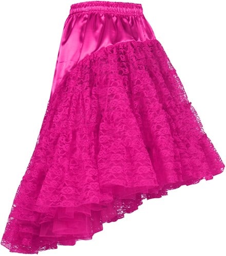 Petticoat met Kant Luxe Pink 