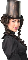 Hoge Hoed Steampunk Brons (nepleer)