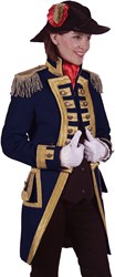 Damesjas Nelson Marine Blauw-Goud Luxe 