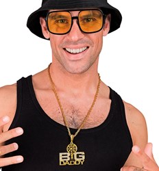 Gouden Ketting Big Daddy met Strass