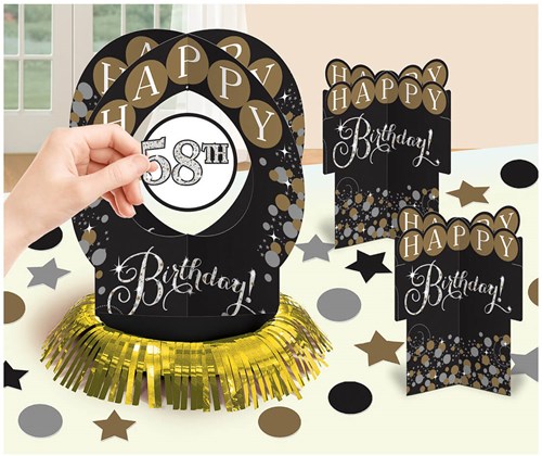 Tafel Deco Kit Sparkling Celebrations Silver & Gold