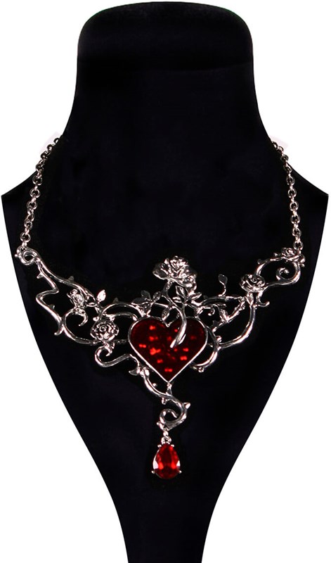 Zilveren Ketting met Hart en Rozen Luxe