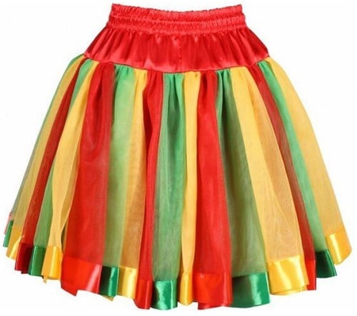 Petticoat Tubes Rood/Geel/Groen Luxe
