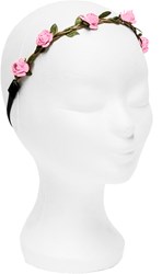 Haarbandje met Papieren Bloemen Roze