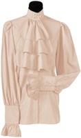 Blouse met Jabot Ecru Luxe voor dames