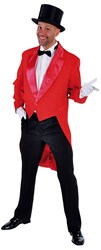 Heren Slipjas Cabaret Luxe Rood