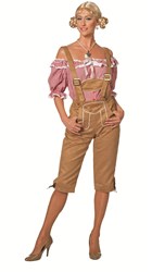 Tirolerhose Luxe Dames Lang Lichtbruin 