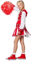 Cheerleader Outfit Luxe Rood-Wit voor meisjes-2