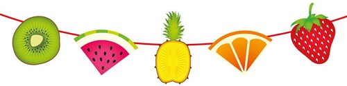 Vlaggenlijn Tropisch Fruit (6m)