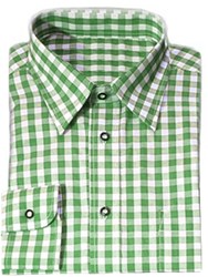 Tiroler Overhemd Groen Luxe (katoen/polyester) 
