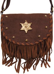Cowgirl Tasje Luxe Bruin met Franjes