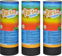 Party Poppers Multi 3 stuks