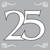 Servetten 25 Zilver 20st