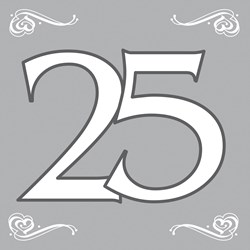 Servetten 25 Zilver 20st